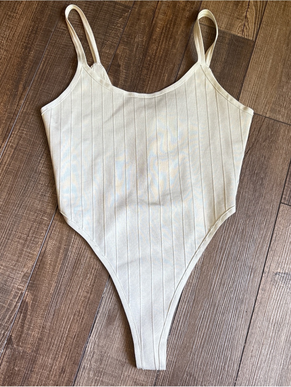 Forever 21 Cream Ribbed Kids One-Piece